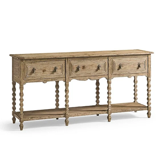 Jonathan Charles Sagehill Spindle-Leg Sideboard in Timberon Grey Oak 491236-TGO