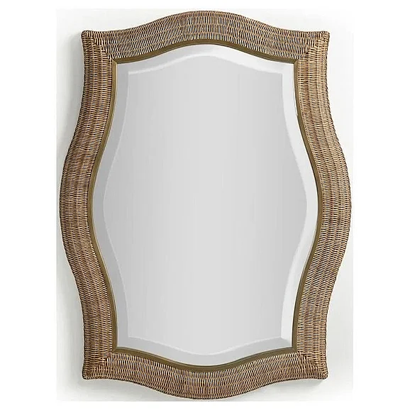Jonathan Charles Palm Court Haven Rattan Wall Mirror 491338-C012