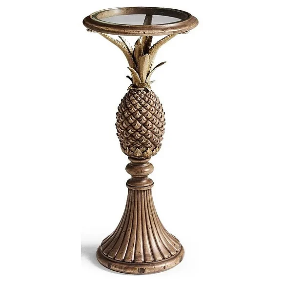 Jonathan Charles Palm Court Pineapple Martini Table in Acacia 491343-PCA
