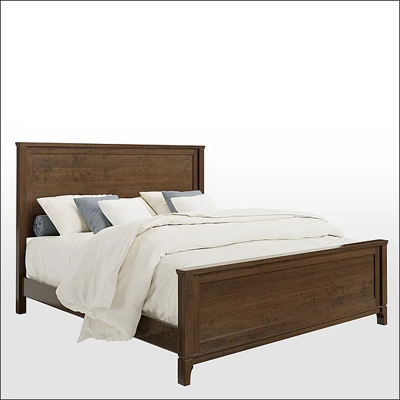 Troyer Ridge Ellington California King Bed w/Footboard Storage (2 Drawer) in Brown Maple 492-CK