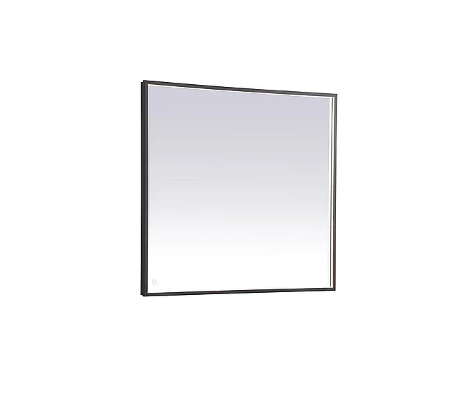 Elegant Pier 36X40 In. Led Mirror with Adjustable Color Temperature 3000K/4200K/6400K in Black MRE63640BK