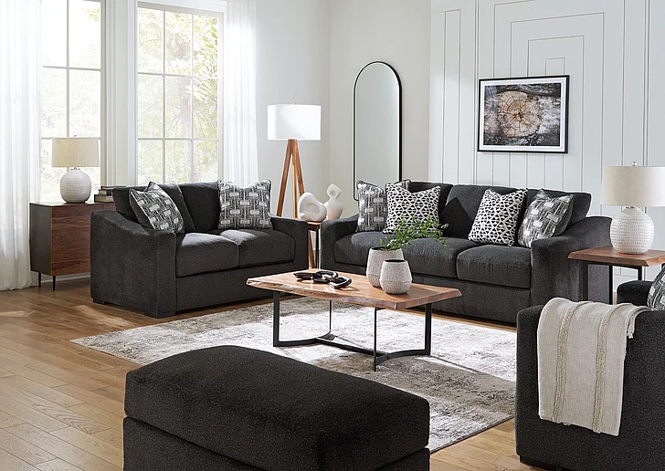 Wryenlynn 2-Piece Living Room Set in Onyx