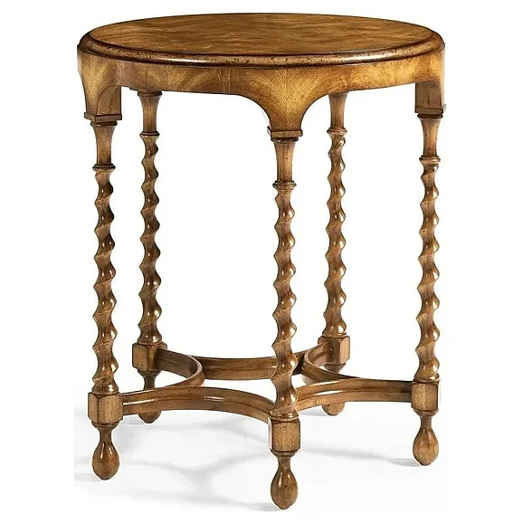 Jonathan Charles Orsman Round Side Table in Caramel 496225-CCJ