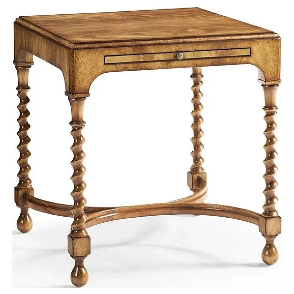Jonathan Charles Orsman Square End Table in Caramel 496227-CCJ