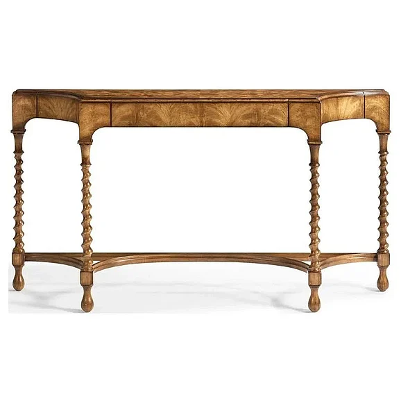 Jonathan Charles Orsman Cresent Console Table in Caramel 496230-CCJ