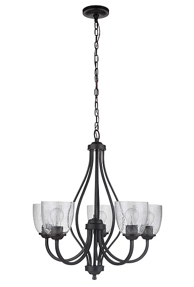 Craftmade Serene 5 Light Chandelier in Espresso 49925-ESP CLOSEOUT