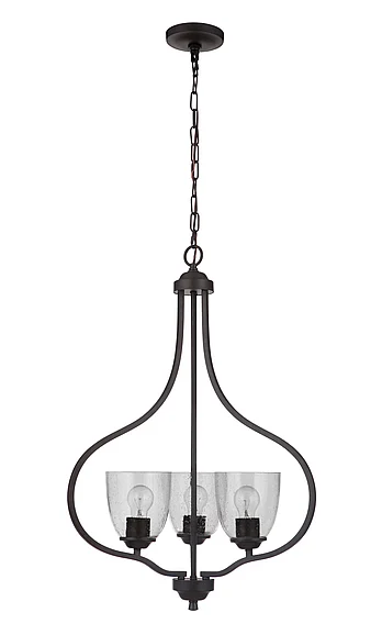 Craftmade Serene 3 Light Foyer in Espresso 49933-ESP