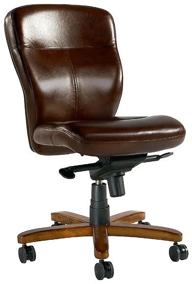 Hooker Furniture Sasha Executive Swivel Tilt Chair in Brown EC289