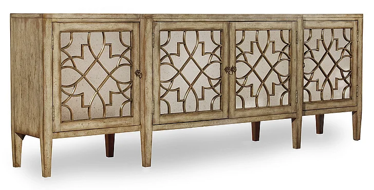 Hooker Furniture Sanctuary 4 Door Mirrored Console 3013-85001