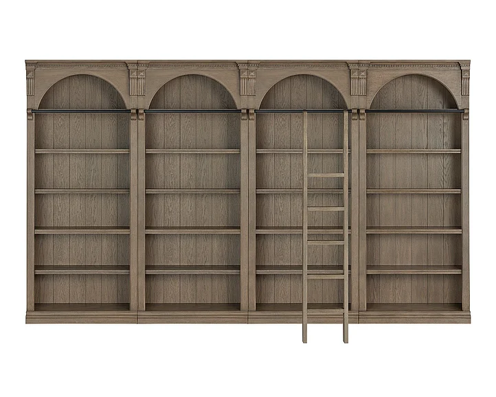 Emma Mason Essentials Austria 4pc Bookcase Set in Brown