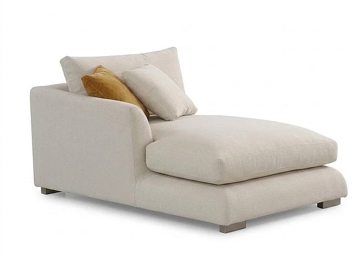 McFerran Home Furnishing SF777 Left Arm Chaise in Beige SF777-LCH