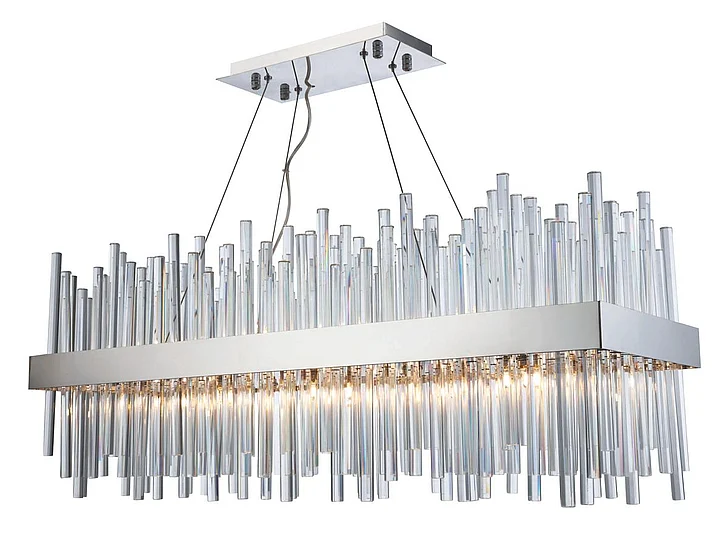 Elegant Dallas 20 Light Chrome Chandelier Clear Royal Cut Crystal 3000G36C
