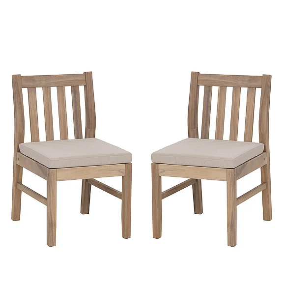 Linon Home Decor Svana Dining Chair 2 Pk in Natural 2104NATSC02U