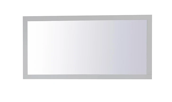 Elegant Aqua Rectangle Vanity Mirror 72 In. in Grey VM27236GR