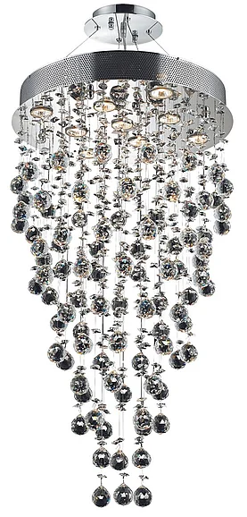Elegant Galaxy 9 Light Chrome Chandelier Clear Royal Cut Crystal V2006D20C/RC