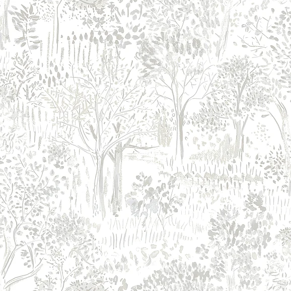 York Chesapeake Walden Grey Forest Wallpaper (Double Roll) 3124-13892