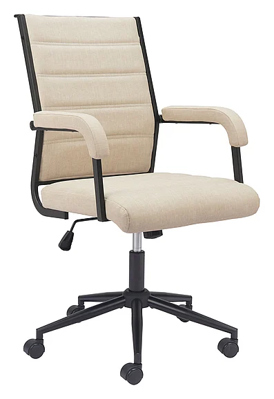 Zuo Modern Auction Office Chair Beige 110446