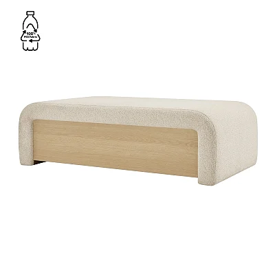 NPD Tammy Boucle Storage Coffee Table/Ottoman in Palladian Beige 1900239-613 CLOSEOUT