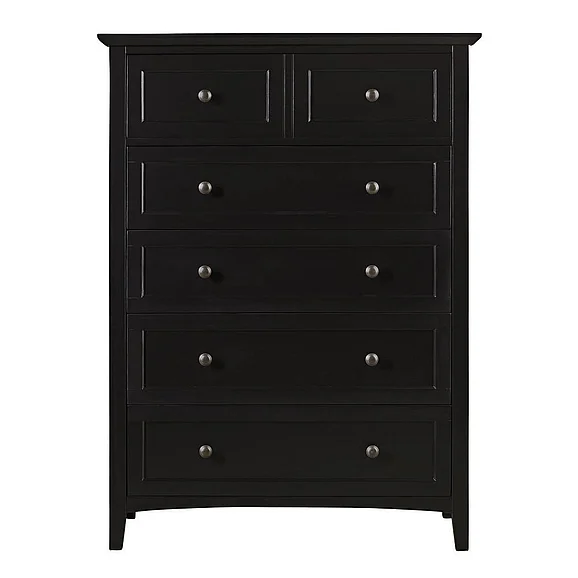 Modus Paragon 6 Drawer Chest in Black 4N0284