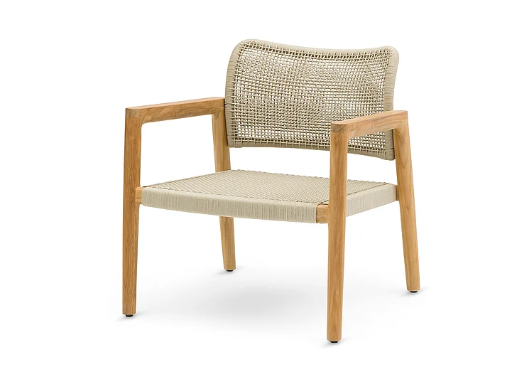 Whiteline Modern Living Tolo Armchair (Set of 2) in Teak Wood CH2108-TEK