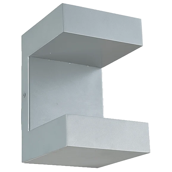 Abra Wet Location UP and Down Wall Fixture in Silica 50006ODW-SL-Yoga