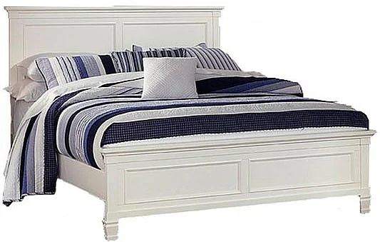 New Classic Tamarack Queen Panel Bed in White PROMO