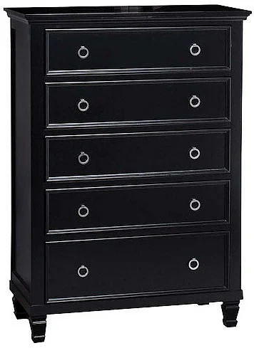 New Classic Tamarack 5-Drawer Chest in Black BB044B-070 PROMO