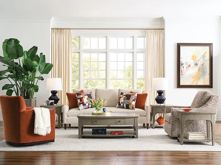 American Drew Milan 3pc Occasional Set in Stone