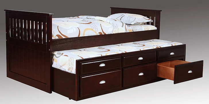 Emma Mason Signature Creekstone Farm Captain's Bed in Merlot