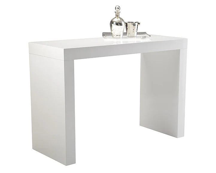 SUNPAN Ikon Faro C-Shape Bar Table in White 50257