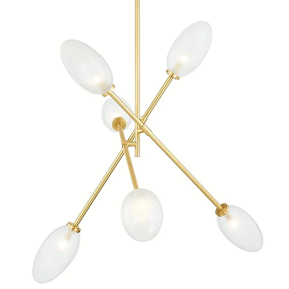 Hudson Valley Lighting Alberton Chandelier in Aged Brass 5052-AGB