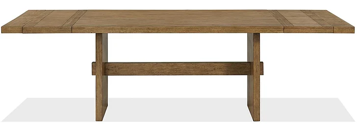 Riverside Furniture Bozeman Trestle Dining Table in Brown 505TT