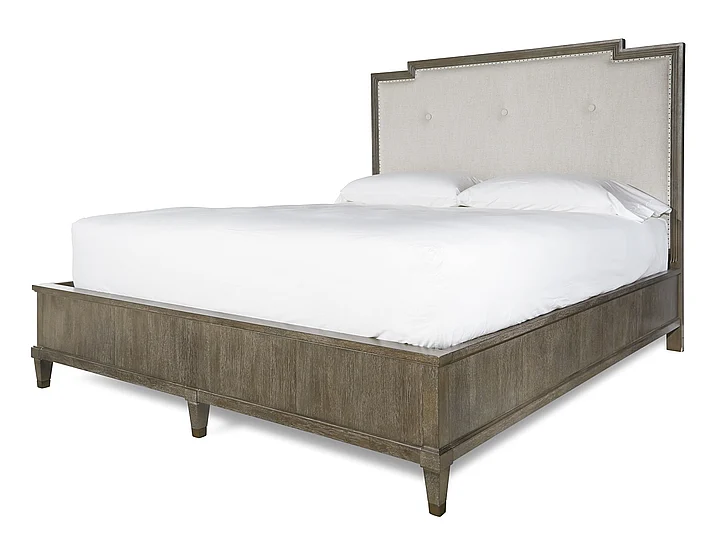 Universal Furniture Playlist Harmony Upholstered King Bed in Brown Eyed Girl 507223A