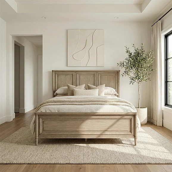 Liberty Furniture Rochelle Park Queen Panel Bed in Smokey Taupe 508-BR-QPB