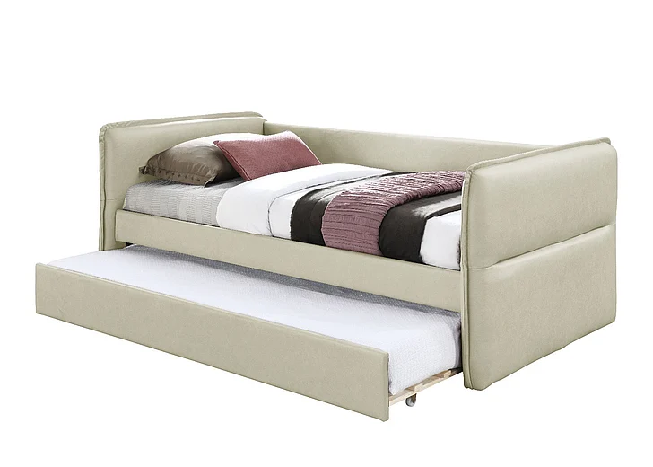 Emma Mason Signature Mountain Ember Uph Twin Trundle Daybed in Tan