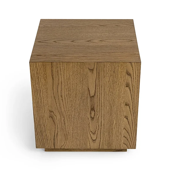 Classic Home Layne 20" Square End Table in Light Brown 51031400