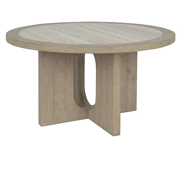 Classic Home Talbot 55" Round Dining Table in Natural 51031522 CLOSEOUT