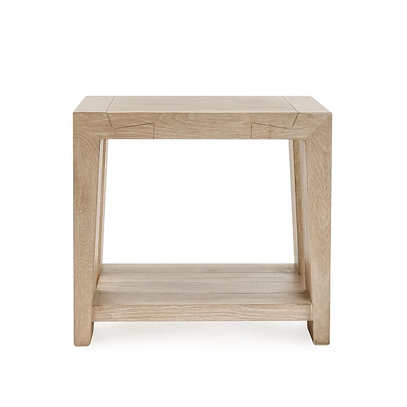 Classic Home Troy End Table in White 51031530