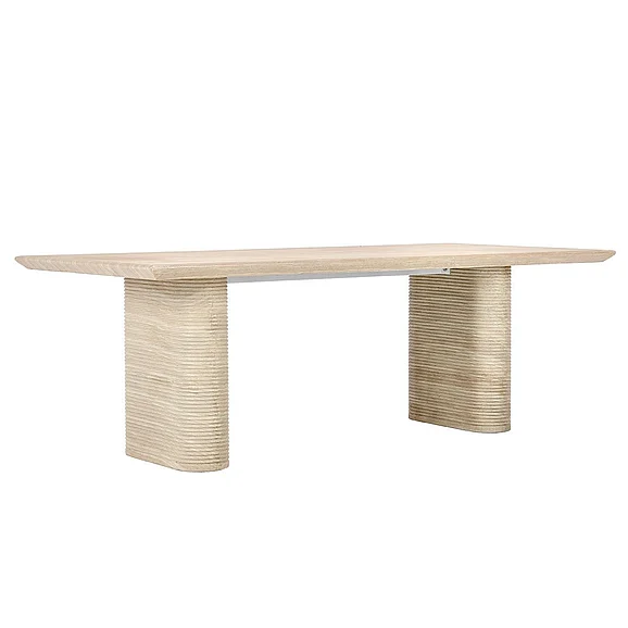 Classic Home Aiden 87" Outdoor Dining Table in Beige 51031552