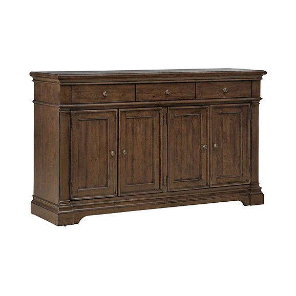 Liberty Furniture Arden Road Buffet in Satin Cherry 512-CB6438
