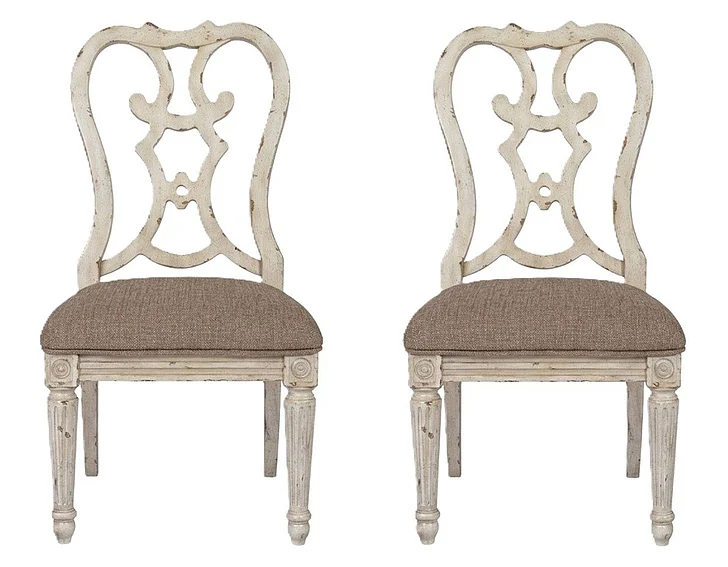 American Drew Southbury Cortona Side Dining Chair in Fossil and Parchment (Set of 2) 513-636 PROMO