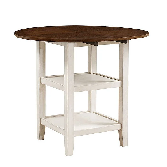 Homelegance Kiwi Counter Height Drop Leaf Table in Two-Tone 5162WW-36