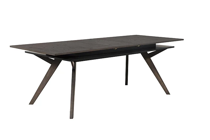 Alpine Furniture Lennox Rectangular Extension Dining Table in Dark Tobacco 5164-01