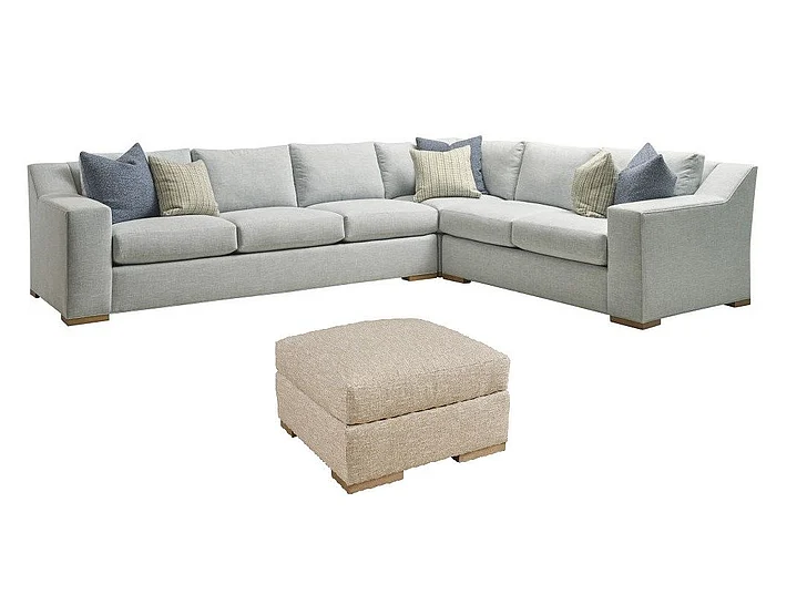 Barclay Butera Upholstery Shaws Cove 2pc Fabric Sectional Living Room Set