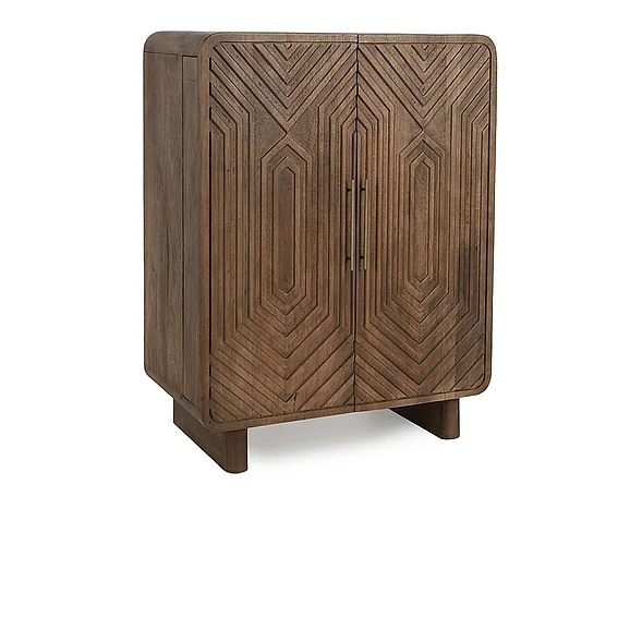 Classic Home Holmes Holmes Bar Cabinet Light Brown 52010834