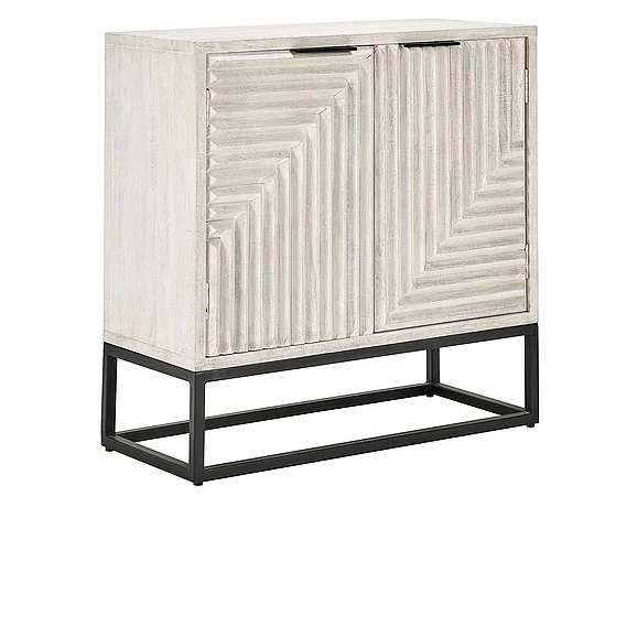 Classic Home Flint 2 Drawer Buffet in White Wash 52010861