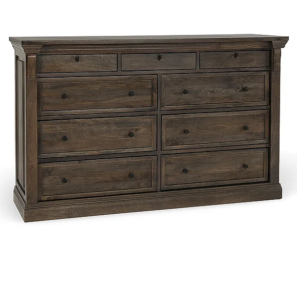 Classic Home Adelaide 9 Drawer Dresser in Cocoa Brown 52010923
