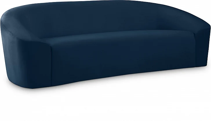 Meridian Riley Velvet Sofa in Navy Velvet 610Navy-S