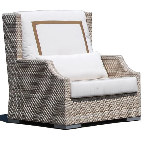 Acme Versailles Chair w/ 2 Pillows in Vintage Gray PU & Bone White 52127 PROMO