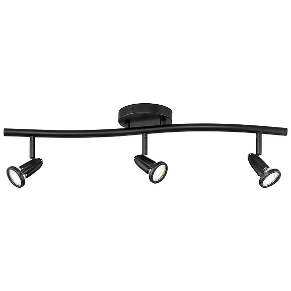 Access Lighting Cobra 3 Light LED Semi-Flush Spotlight in Black 52203LEDDLP-BL